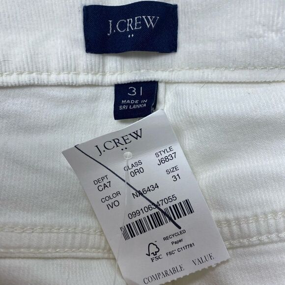 J. Crew Factory High-rise skinny cord Item J6837 - Picture 3 of 3